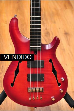 Mensinger Joker Bass 4 Hollowbody 2 Tone Redburst Transparent Mensinger Joker Bass 4 Hollowbody 2 Tone Redburst Transparent